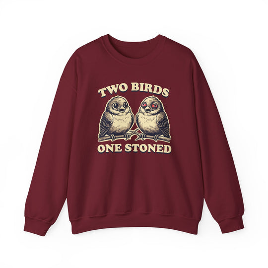 Two Birds One Stoned Crewneck - Riley Ink