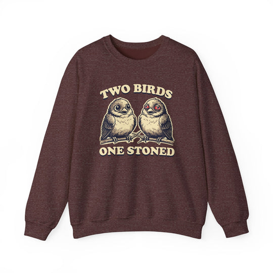 Two Birds One Stoned Crewneck - Riley Ink